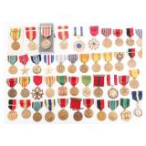 WWII - VIETNAM WAR US ARMED FORCES SERVICE MEDALS