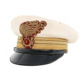 WWII ITALIAN 8th BERSAGLIERI REG Lt COL VISOR CAP