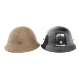 WWII JAPANESE POLICE & CIVIL DEFENSE HELMETS
