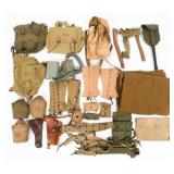 WWII US ARMY M36 MUSETTE & FIELD GEAR LOT