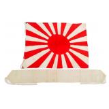 WWII JAPANESE SENNINBARI & RISING SUN FLAG