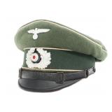 WWII GERMAN HEER INFANTRY NCO VISOR CAP