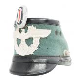 WWII GERMAN POLICE EM / NCO SHAKO By EREL