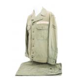 KOREAN WAR US ARMY HBT COMBAT SHIRT & TROUSERS