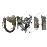 VIETNAM WAR USAF PILOT OXY MASK & PRR-9 RADIO SET