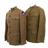 WWI US ARMY 13th DIV & ENGINEER M1917 TUNICS