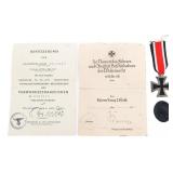 WWII GERMAN IRON CROSS & BLACK WOUND BADGE