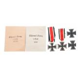 WWII GERMAN 1st & 2nd CLASS IRON CROSSES