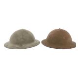 WWII US ARMY M1917A1 COMBAT HELMETS