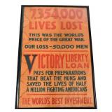 POST-WWI US VICTORY LIBERTY LOAN PROPAGANDA POSTER