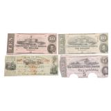 CIVIL WAR CONFEDERATE UNGRADED PAPER BANKNOTES