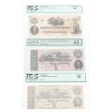 CIVIL WAR CONFEDERATE GRADED PAPER BANKNOTES