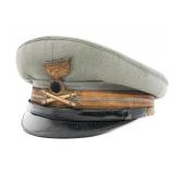 WWII ITALIAN ARTILLERY LIEUTENANT VISOR CAP