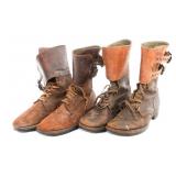 WWII US ARMY M43 DOUBLE BUCKLE COMBAT BOOTS