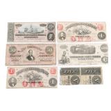 CIVIL WAR CONFEDERATE CURRENCY NOTES