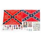 20th C. GAR & CSA REUNION INSIGNIA, STAMPS & FLAGS