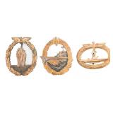 WWII GERMAN KRIEGSMARINE U-BOAT & WAR BADGES