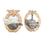 WWII GERMAN KRIEGSMARINE E-BOAT WAR BADGES