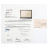 CONFEDERATE GENERAL G.T. BEAUREGARD SIGNED CARD