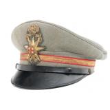 WWII ITALIAN ARMY MEDIC OFFICER VISOR CAP