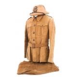 WWII ITALIAN ARMY TROPICAL PITH HELMET & UNIFORM