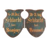 FRANCO-PRUSSIAN WAR GERMAN COMMEMORATIVE PLAQUES