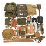 WWII - KOREAN WAR US ARMY COMBAT FIELD PACK & GEAR