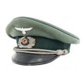 WWII GERMAN HEER ADMINISTRATION OFFICER VISOR CAP