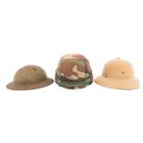 WWI - CURRENT US M1917, PITH, & PASGT HELMETS