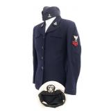 WWII US NAVY WAVES TUNIC & HEADGEAR