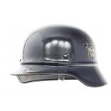 WWII GERMAN POLICE DD M35 BEADED HELMET