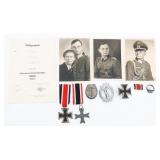 WWII GERMAN HEER OFFICER ATTRIBUTED MEDAL GROUP