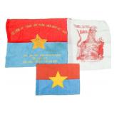 POST-VIETNAM WAR SAIGON MARKET NVA FLAGS & SCARF