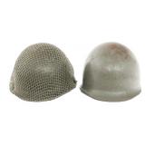 WWII US ARMY M1 COMBAT HELMETS