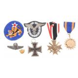 WWII - KOREA US & GERMAN MEDALS, PATCHES, & WINGS