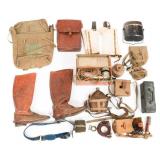 WWII IMPERIAL JAPANESE CAVALRY BOOTS & FIELD GEAR