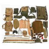 WWII ARMY & USMC M1928 HAVERSACK & FIELD GEAR