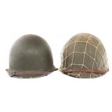 WWII - KOREA US ARMED FORCES M1 COMBAT HELMETS