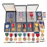 WWII - COLD WAR US BB&B SERVICE CROSS & MEDALS