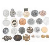 WWII GERMAN BADGES, TINNIES & BUTTONS