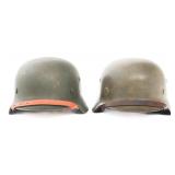 REFURBISHED WWII GERMAN SS & ORG TODT HELMETS