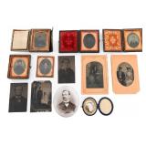19th C. US DAGUERREO, AMBRO & TINTYPE PHOTOGRAPHS