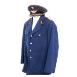 WWII GERMAN REICHSBAHN OFFICER VISOR CAP & TUNIC
