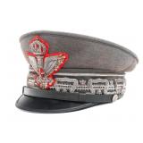 WWII ITALIAN ARMY MAJOR GENERAL DRESS VISOR CAP