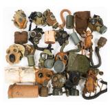 WWII - COLD WAR WORLD MILITARY GAS MASKS