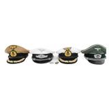 WWII GERMAN REENACTOR OFFICER HATS & INSIGNIA