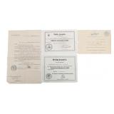 WEIMAR REPUBLIC & NSDAP GERMAN VET CERTIFICATES