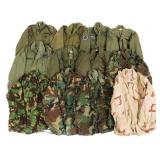 US ARMY WOODLAND, DCU AND GREEN FIELD JACKETS