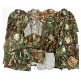 US ARMY WOODLAND & ACU CAMO BDU UNIFORMS