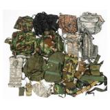 US ARMY MOLLE II BAGS AND ACU FIELD GEAR